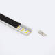 Imagen de Perfil de Aluminio Empotrable con Tapa Continua para Doble Tira LED hasta 18 mm