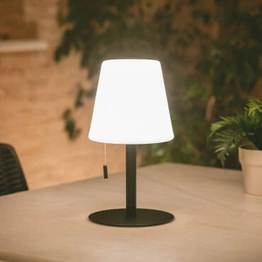 Fotografía del producto: Lámpara de Mesa LED Portátil para Exterior Aluminio con Batería Recargable Epinay