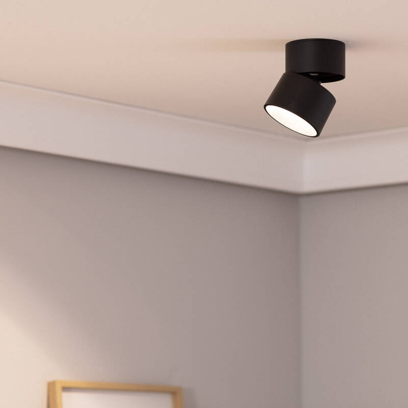 Aplique LED 15W Alumínio Circular Preto New Onuba