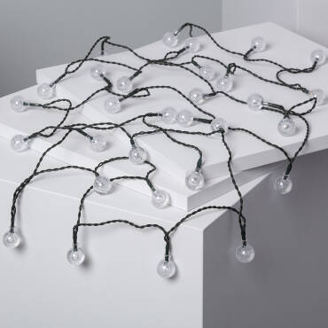 Fotografía del producto: Guirnalda Solar Exterior 30 Bolas LED 5m