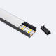 Imagen de Perfil Aluminio Superficie para Tira LED hasta 20 mm con Tapa Continua