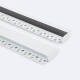 Imagen de Perfil de Aluminio Integración en Escayola/Pladur con Tapa Continua para Doble Tira LED hasta 20 mm