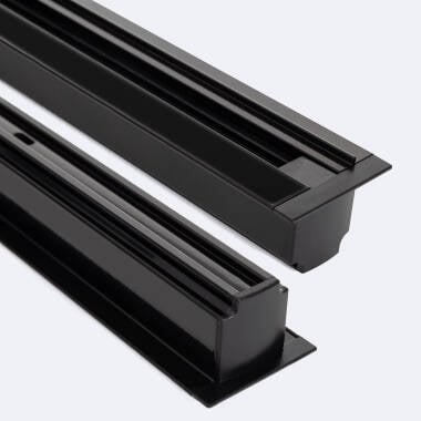 Carril Trifásico DALI Empotrable Aluminio para Focos LED 1 Metro