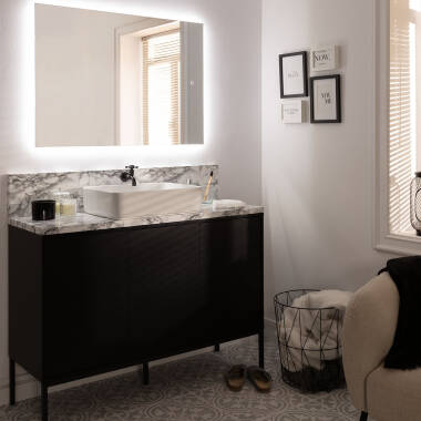 Espejo Baño con Luz LED 98x68 cm Big Mason