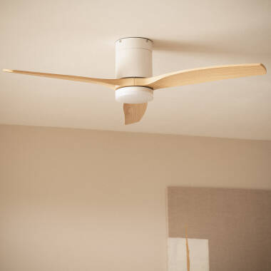 Imagem de Ventoinha de Teto Silenciosa Angistri Branco 132 cm com Motor DC