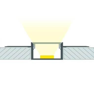 Perfil Aluminio Integrado en Escayola/Pladur para Tira LED hasta 15 mm