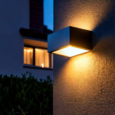 Imagen de Aplique de Pared Exterior LED 9W Aluminio Iluminación Doble Cara CCT Seleccionable Sheffield