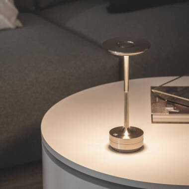 Imagen de Lámpara de Mesa LED Portátil Metal con Batería USB Recargable Astrid