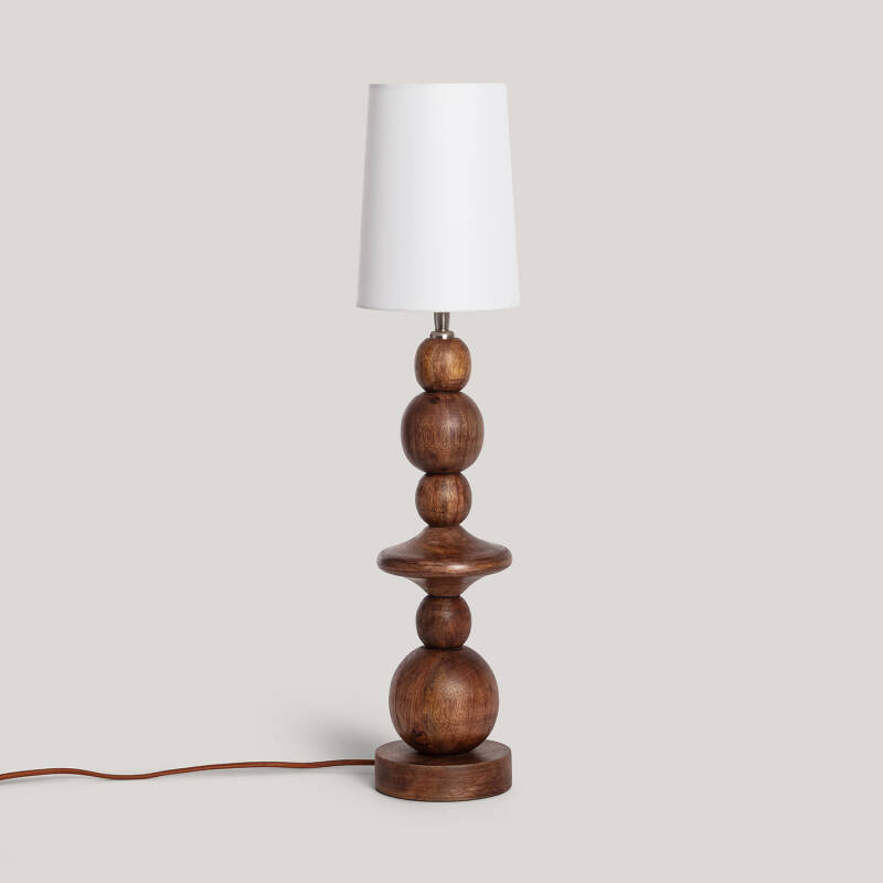 Imagem de Candeeiro de Mesa Madeira Tanish ILUZZIA