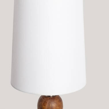 Imagem de Candeeiro de Mesa Madeira Tanish ILUZZIA