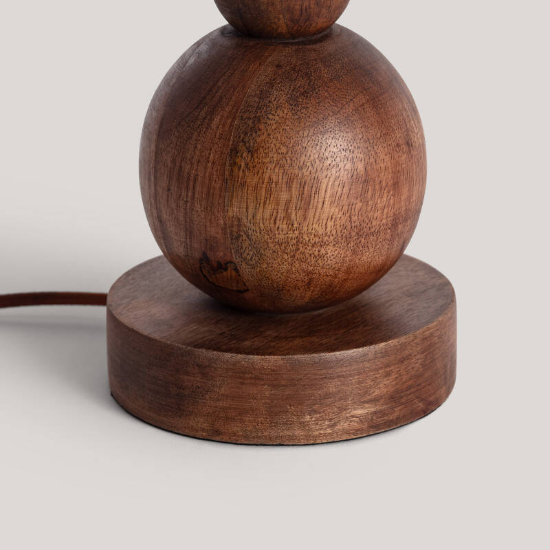 Imagem de Candeeiro de Mesa Madeira Tanish ILUZZIA