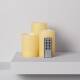 Imagen de Pack de 3 Velas LED Cera Natural con Control Remoto