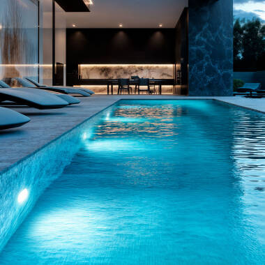 Imagen de Foco Piscina Superficie LED Sumergible 12V AC/DC IP68 20W