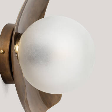 Imagem de Aplique de Parede Metal e Vidro Ishan I ILUZZIA