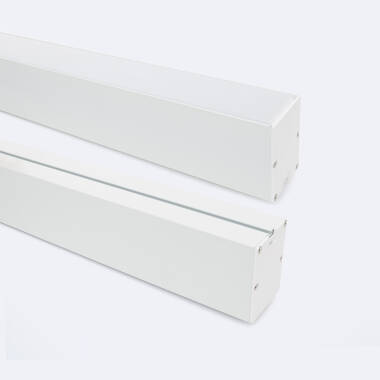 Perfil de Alumínio Sixe Superfície e Suspenso com Cobertura Contínua Para Fita LED até 22 mm
