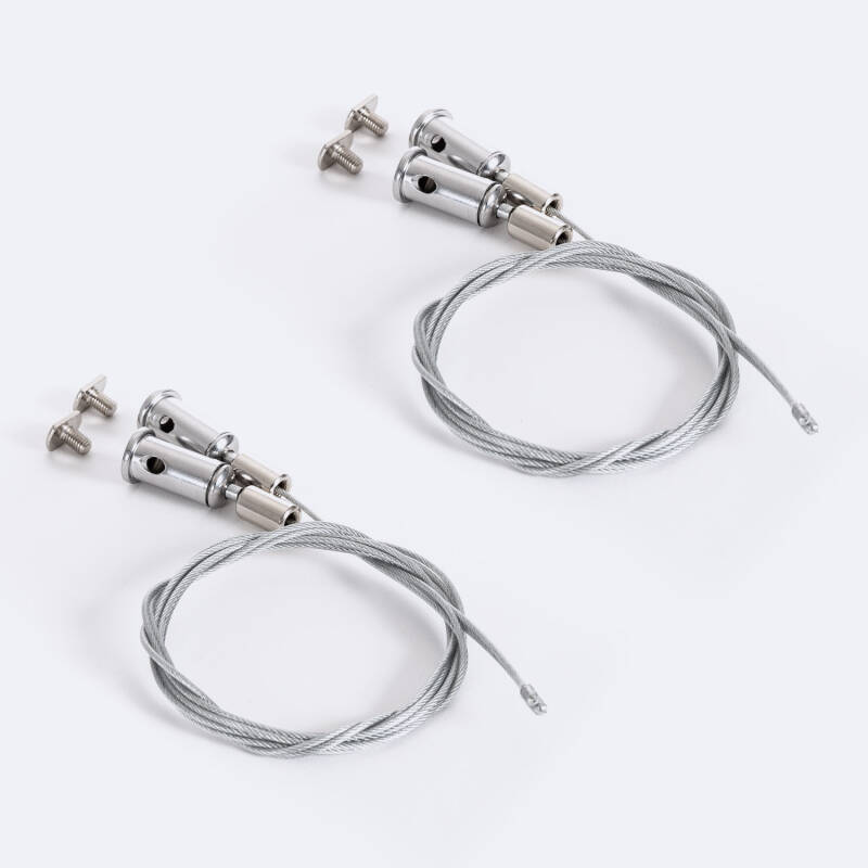 Imagen de Perfil de Aluminio Colgante Gran Tamaño con Tapa Continua para Tiras LED hasta 45 mm