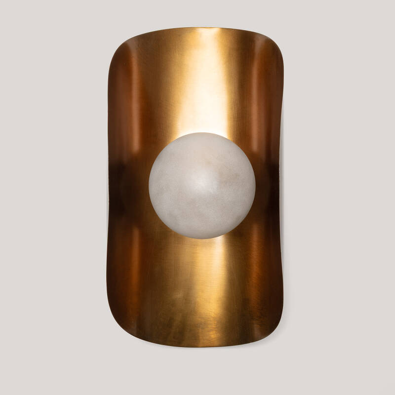 Imagem de Aplique de Parede Metal e Vidro Ishan II  ILUZZIA