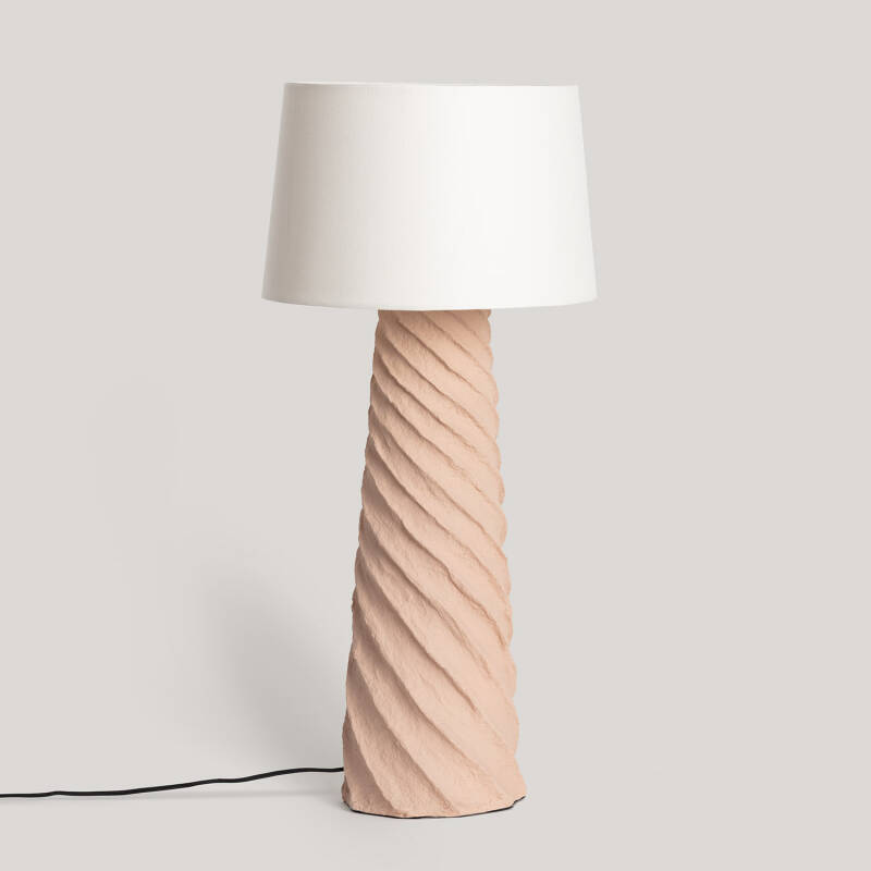 Imagem de Candeeiro de Pé Papel Maché Metal Stari