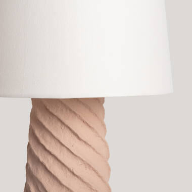 Imagem de Candeeiro de Pé Papel Maché Metal Stari