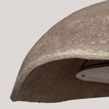 Imagem de Candeeiro Suspenso Papel Marché Metal Pedra Orfalu