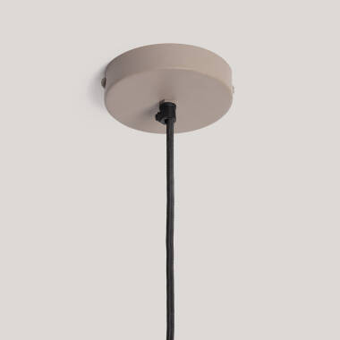 Imagem de Candeeiro Suspenso Papel Marché Metal Pedra Orfalu