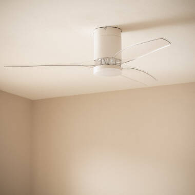 Imagem de Ventoinha de Teto Silenciosa Angistri Branco 132 cm com Motor DC