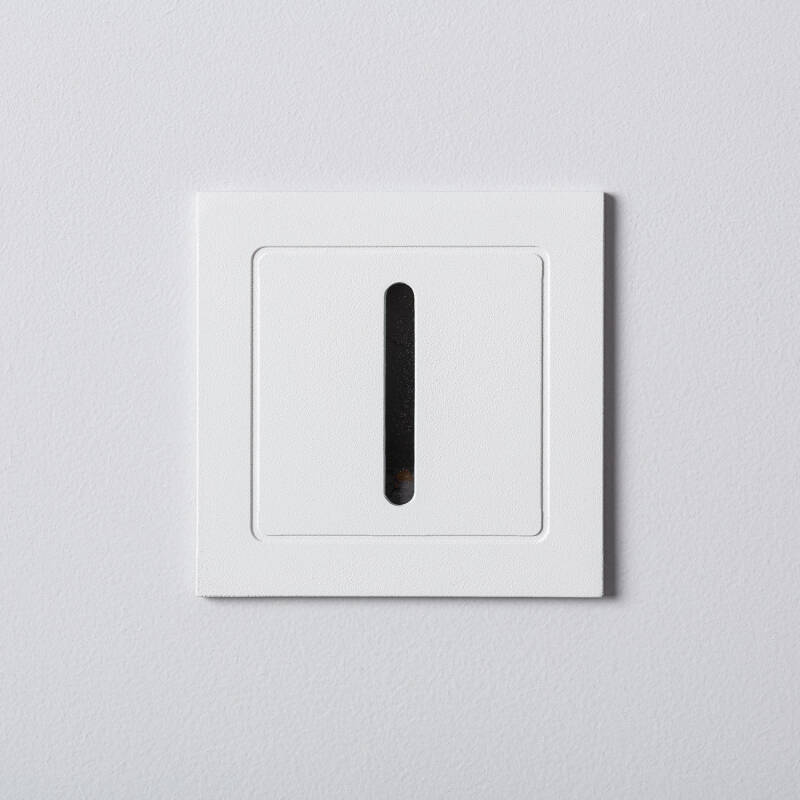 Imagem de Baliza Exterior LED 3W Encastrável de Parede Branca Wabi Linear 