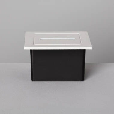 Imagem de Baliza Exterior LED 3W Encastrável de Parede Branca Wabi Linear 