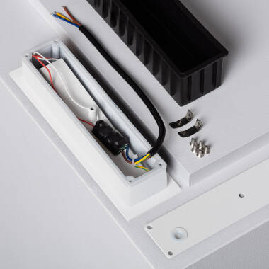 Imagen de Baliza Exterior LED 3W Empotrable Pared Rectangular Blanco Lineal Wabi