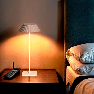 Lámpara de Mesa LED Portátil Exterior con Batería USB Recargable Metal Hoima