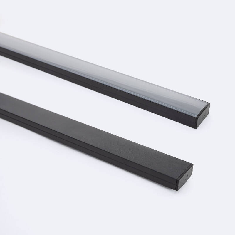 Imagen de Perfil Aluminio Superficie para Tira LED hasta 20 mm con Tapa Continua