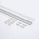 Imagen de Perfil Aluminio Empotrable para Tiras LED hasta 12 mm con Tapa Continua