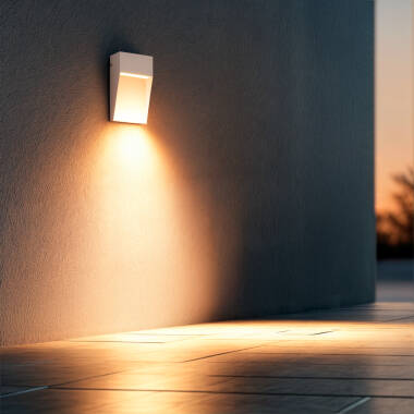 Imagen de Aplique de Pared Exterior LED 6.5W CCT Seleccionable Aluminio Superficie Cuadrado Jade
