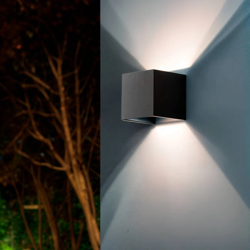 Imagem de Aplique de Parede Exterior LED Regulável 6W Iluminação Dupla Face Eros 