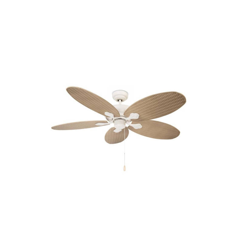 Imagen de Ventilador de Techo Phuket Blanco 132cm Motor AC LEDS-C4 30-4398-16-16