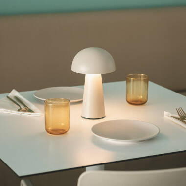 Imagen de Lámpara de Mesa LED Portátil Exterior con Batería USB Recargable Metal Uyanga