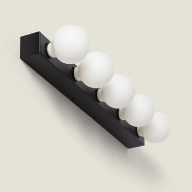 Aplique de Pared Baño Metal 5 Focos Aizkra