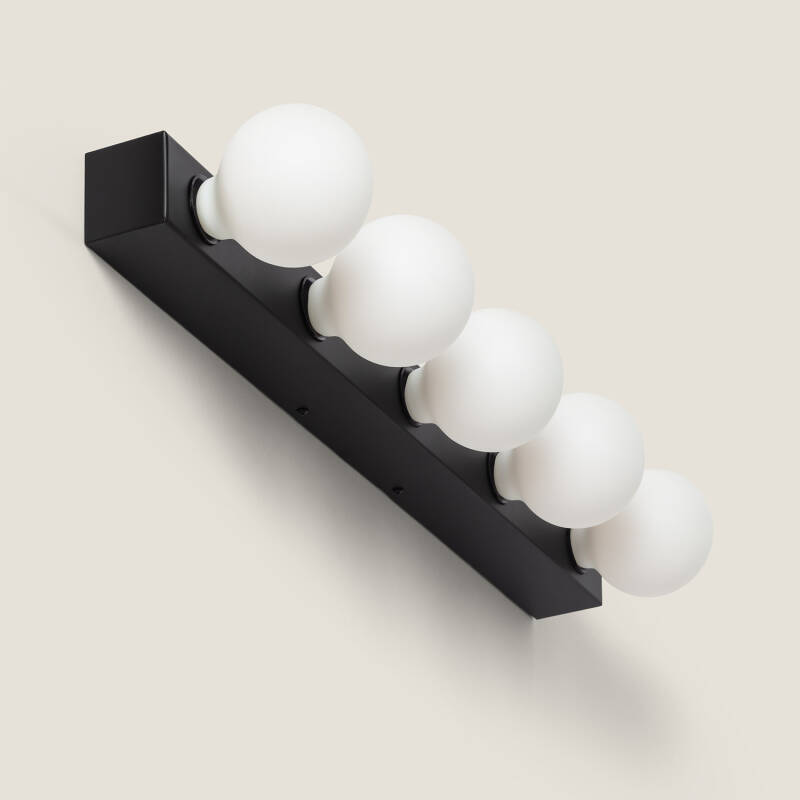 Imagen de Aplique de Pared Baño Metal 5 Focos Aizkra