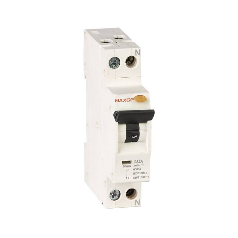 Imagen de Interruptor Combinado DPN (Magnetotérmico + Diferencial) Residencial 1P+N 6-40 A 6kA Curva C MAXGE