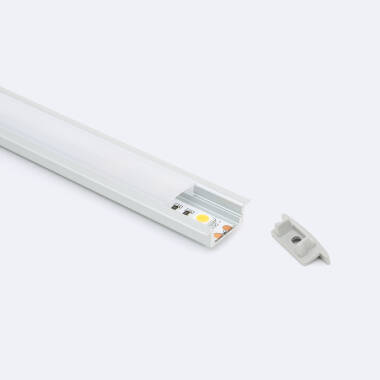 Imagem de Perfil Alumínio Encastrável para Fita LED até 12 mm com Tampa Contínua