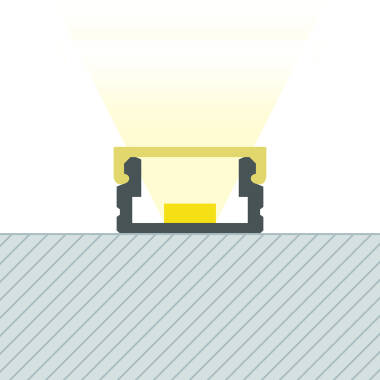 Perfil de Alumínio de Superfície 2m para Fita LED até 8 mm