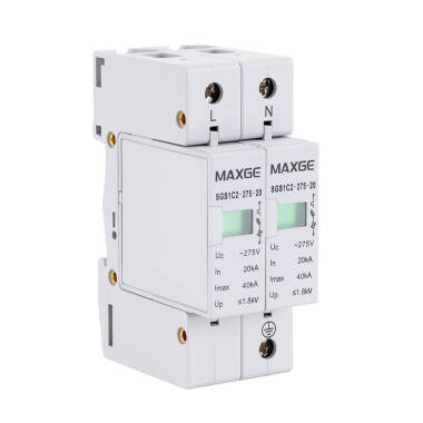 Product Protector Sobretensão Transitórias MAXGE 4P-Clase II-40kA-20kA-2kV