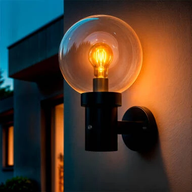 Imagen de Aplique de Pared Exterior Acero Inoxidable con Sensor Crepuscular Optic