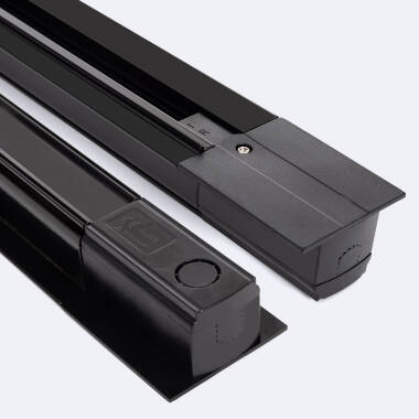Carril Trifásico Empotrable Aluminio para Focos LED 1 Metro