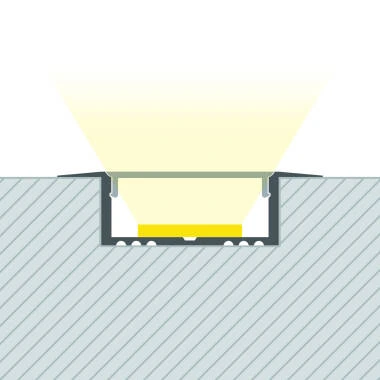 Perfil Alumínio Encastrável para Fita LED até 31 mm