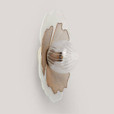Aplique de Pared Metal y Cristal Pianella