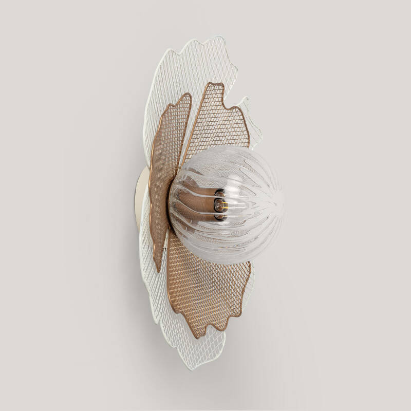 Imagen de Aplique de Pared Metal y Cristal Pianella