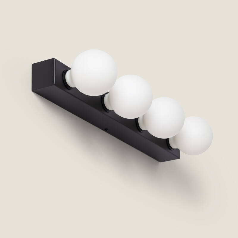 Imagen de Aplique de Pared Baño Metal 4 Focos Aizkra