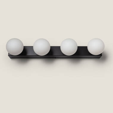 Imagen de Aplique de Pared Baño Metal 4 Focos Aizkra