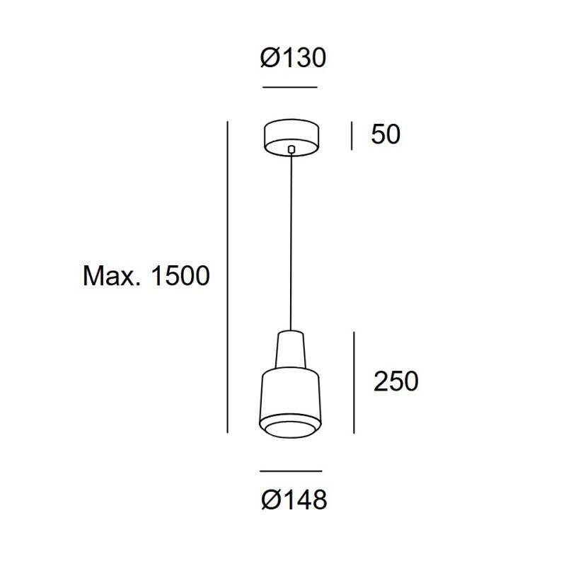 Imagem de Candeeiro Suspenso Khoi LEDS-C4 00-A015-14-37
